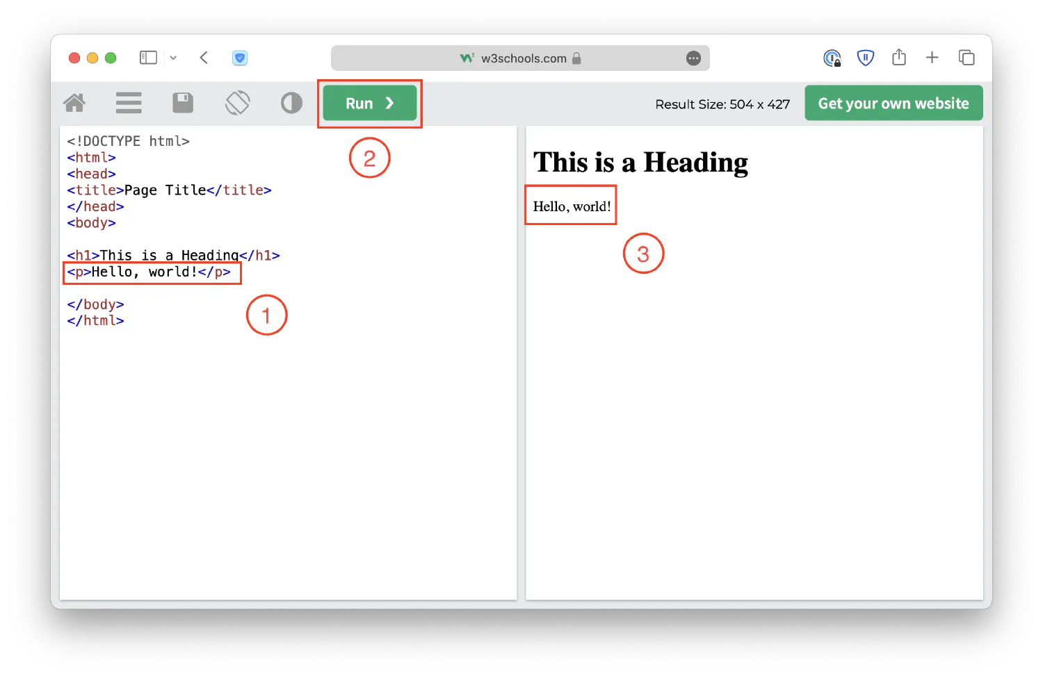 Change HTML source code