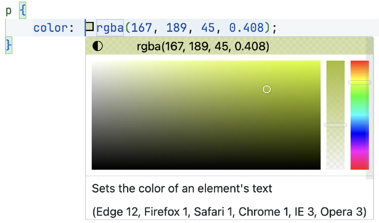 RGB transparency