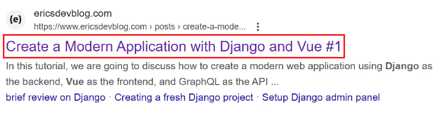 google search title