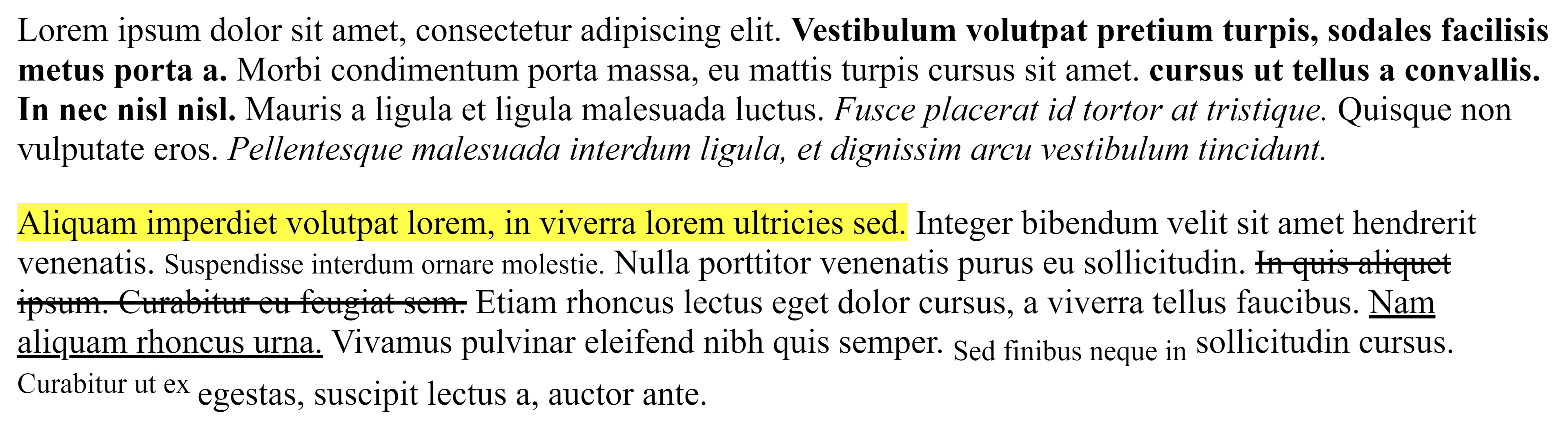 HTML Formatting Elements