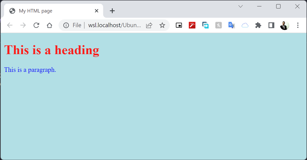 HTML with style